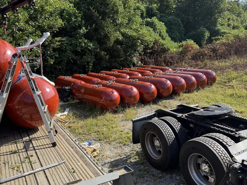Gas Solutions Plus propane tanks ready for delivery